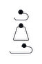Towels and Wc Paper - Set of Three (Square Towel Holder, Paper Holder, Wc Paper) - 5