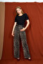 Leopard Print Premium Denim Jeans - 2