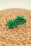 Green Tulle Floral Hairpin Children Adult Clip-On Collet Metal Hair Clip 2 Pieces - 2