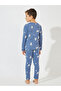 Cartoon Printed Cotton T-Shirt & Pyjama Set - 4