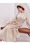Balloon Sleeve Embroidery Dress - 5