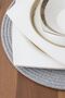 2 Pieces Gray Jute Plate / American Service Lux Presentation Plate Mat - 3