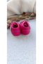 Fuchsia Minnie Mouse Baby Girl Booties - Soft Sole, Fits 0-12 Months - 4