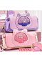 Cute Transparent Window High Capacity Oxford Cloth Pencil Case Pen Holder,School,Stationery - 4
