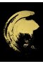 Hari̇kabi̇rev | Gold-Black Spiral Abstract Model 01 | Framed Tempered Glass Table Single Vertical - 2