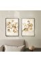 | Soft Beige Cream Combination Soft Flower | Glass Table 2 Vertical