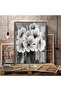 Hari̇kabi̇rev | Gold-Black Loved Flower Table 10 | Framed Tempered Glass Table Single Vertical