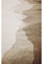 Hari̇kabi̇rev | Cream-Beige Color Beach Landscape Combination | Framed Glass Table 2 Pieces Vertical - 3