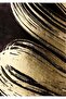 Hari̇kabi̇rev | Black-Gold Abstract Patterned Model 1 | Framed Tempered Glass Table Single Vertical - 2