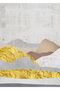 Hari̇kabi̇rev | Gold-White Mountain Pattern Abstract Combination 02 | Framed Glass Table 2 Pieces Vertical - 2