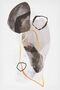 Hari̇kabi̇rev | Gray-Black-Brown Abstract Model 3 | Framed Tempered Glass Table Single Vertical - 2