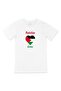 Baghdad Iraq Flag White T-Shirt with Heart Pocket Logo Design