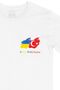 Stand With Ukraine Ukraine Turkey White T-Shirt with Pocket Logo Design - 2