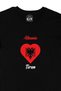 Tirana Albania Flag Heart Black T-Shirt - 2