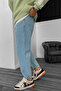 Hellblaue Boyfriend-Basic-Hose - 4