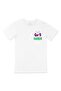 White T-Shirt with Purple Gamer Hand Pocket Logo Design