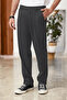 Antrasit Pileli Klasik Baggy Fit Kumaş Pantolon TMNSS24PL00024