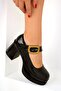 Black Women's Classic Heeled Shoes 19542 - 5