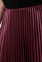 Burgundy Elastic Elastic Waist Pleated Woven Plus Size Skirt Tbbaw25Az00013 - 4
