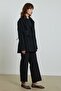 CUSTOM STITCHED BLAZER JACKET - BLACK - 6