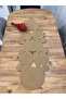 Jute, Wicker, Coiled Model, Decorative Table Cloth, Runner 40X110 Cm, Coffee Table Cover, Bohemian Style - 2