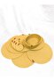 13 Piece Jute Straw Look American Serving Cup and Bread Set