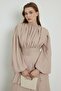 Beige Chiffon Dress - Arabia Model - 2
