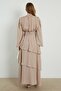Beige Chiffon Dress - Arabia Model - 7