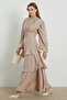 Beige Chiffon Dress - Arabia Model - 4