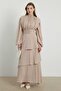 Beige Chiffon Dress - Arabia Model - 5
