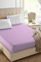 160X200 Double Elastic Combed Cotton Bed Sheet 100% Cotton Lilac