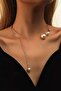Pearl Style Elegant Necklace Gold