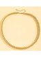 Steampunk Ball Bead Chain Necklace Gold - 2