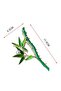 Bamboo Green Metal Pearl Latch Buckle - 4