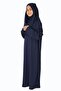 Dark Navy Blue Children's Prayer Dress Without Zipper - 2