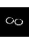 Classic Hoop Thin Design with Line Detail, Tarnish-Free & Rust-Resistant 316L Steel Earrings - 4