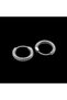 Classic Hoop Thin Design with Line Detail, Tarnish-Free & Rust-Resistant 316L Steel Earrings - 3