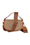 Women's Camel Shoulder and Hand Bag - Crossbody Bag with Strap