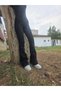 Garfield Girls' Black Lycra Flared Jeans, School Pants, Jeans