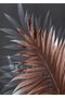 Hari̇kabi̇rev | Soft-Bronze Flower Leaf Feather Combination | Framed Tempered Glass Table 3 Pieces Vertical - 4