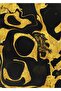 Hari̇kabi̇rev | Black-Gold Patterned Abstract Combination 02 | Framed Glass Table 2 Pieces Vertical - 3