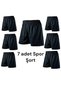 7 Pcs Soccer Shorts Sports Shorts Astroturf Football Shorts Training Shorts Fitness Shorts Sea Shorts