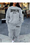 Women's Brooklyn Printed Crew Neck Bottom Top Suit Oversize Tracksuit Set