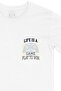 Life Is A Game White T-Shirt with Pocket Logo Design - 2