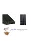 Black Wooden Look Hanger 12 Pieces Premium Series with Special Gold Hook - 4