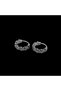 Star Embroidered Gothic Design 316L Anti-Tarnish Earrings - Hoop Modern - 3