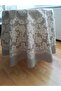 Lined Heat Resistant Wipeable Non-Slip Round PVC Tarp Tablecloth 152cm - 2