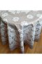 Lined Heat Resistant Wipeable Non-Slip Round PVC Tarp Tablecloth 152cm - 3