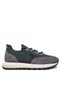 Green Men's Sneaker - Lace-Up and Anti-Slip Sole, Brand Logo X4X659 Xr105-U213