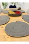 Jute Straw American Service Oval Tray and Basket Set of 7 - 4
